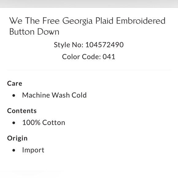 We The Free Free People Georgia Plaid Embroidered Button-down Shirt - Picture 9 of 10